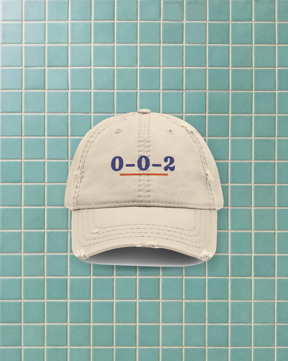 0–0–2 Dad Hat in Khaki, styled
