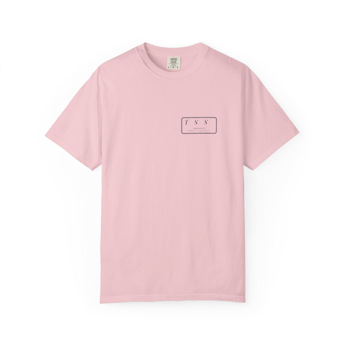 Monogram Shield Tee in Blossom, front view