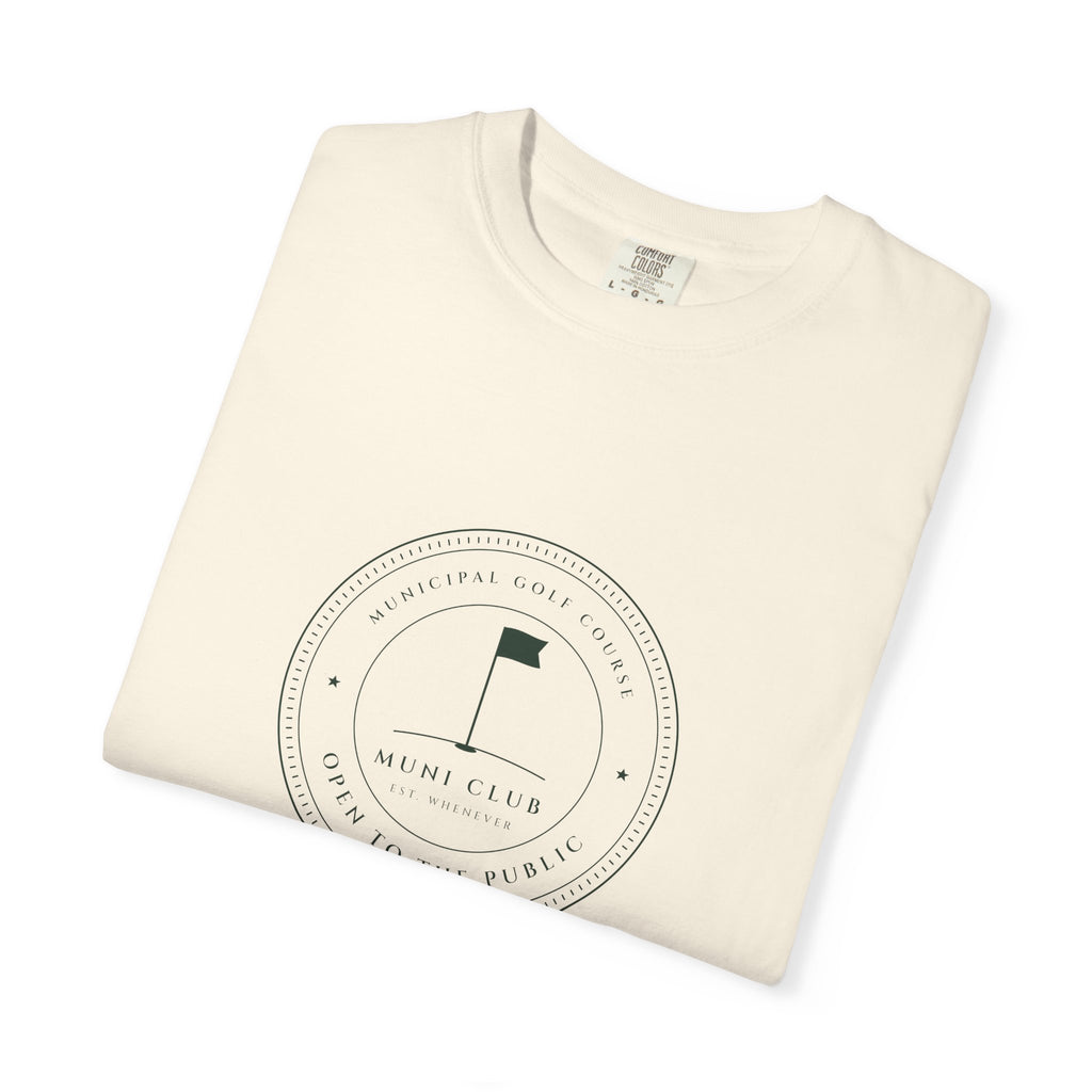 Municipal Seal Tee in Ivory, folded
