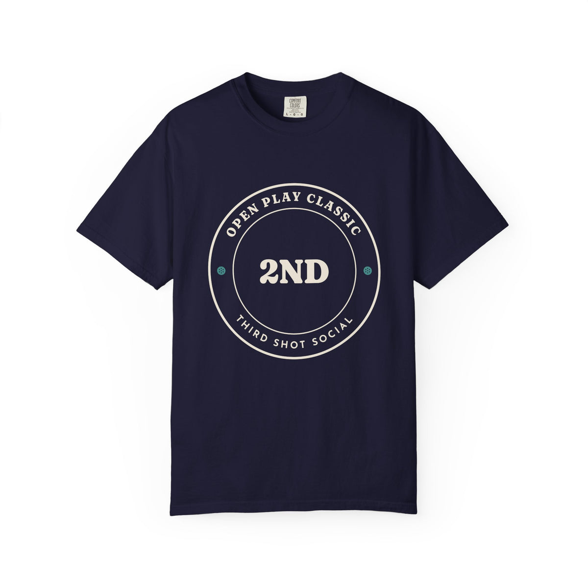 Runner-Up Tee in True Navy, front view