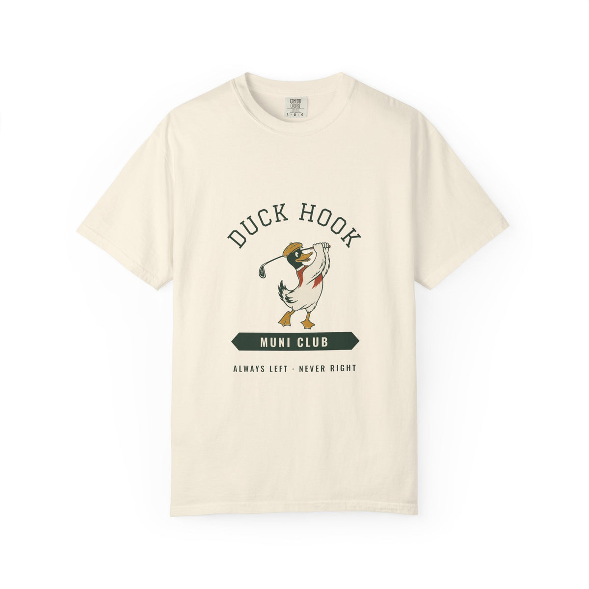 Duck Hook Tee in Ivory, front view