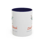 Dink & Drink Mug in Navy, corner view