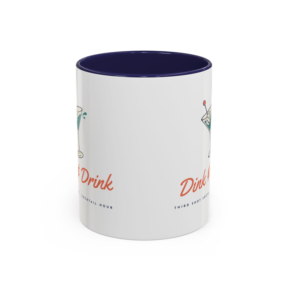 Dink & Drink Mug in Navy, corner view