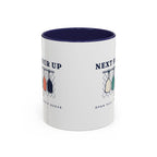 Next Four Up Mug in Navy, corner view