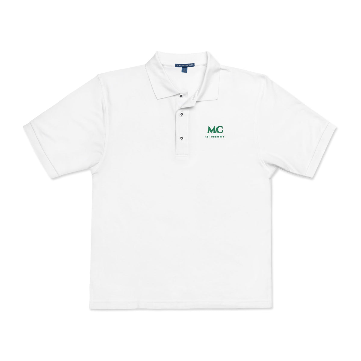 Est. Whenever Polo in White, front view