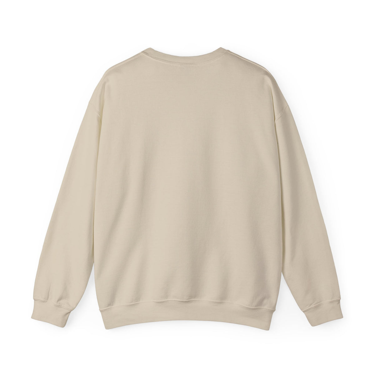 Courts & Cocktails Italic Crewneck in Sand, back view