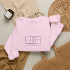 Net Line Crewneck in Light Pink, flat lay