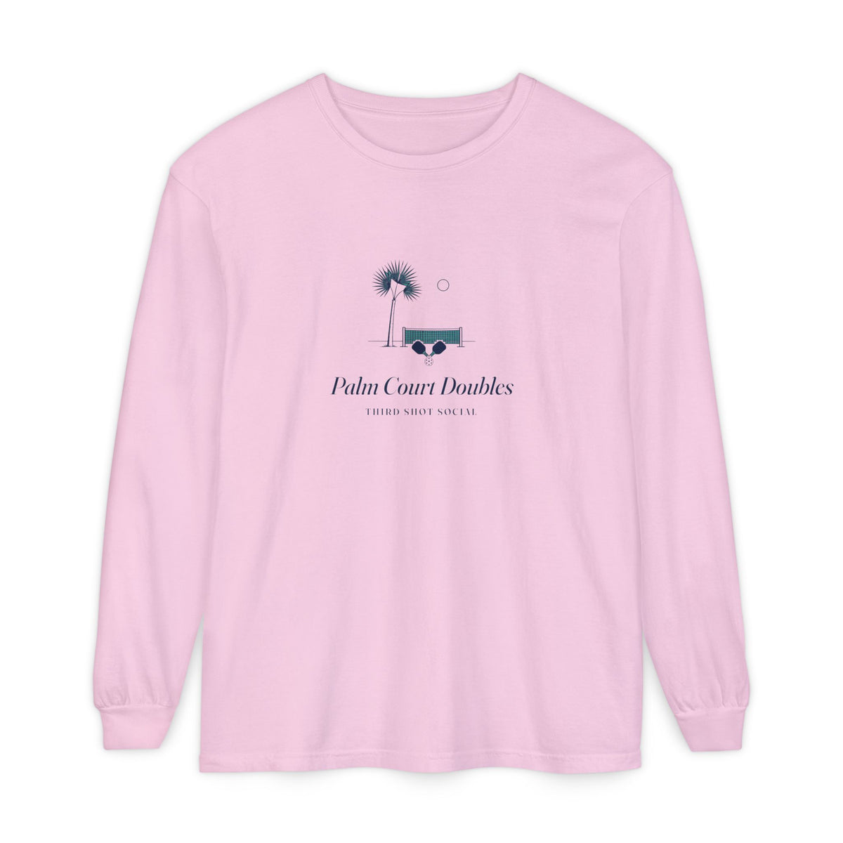 Palm Court Long Sleeve Tee in Blossom, front view