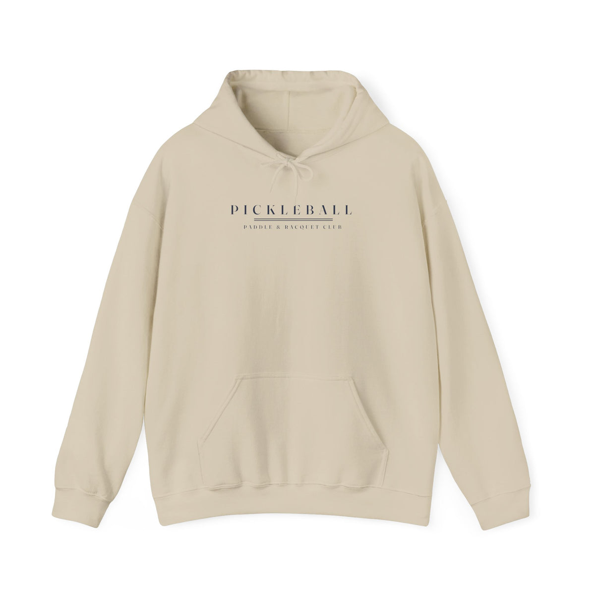 Pickleball Caps Hoodie in Sand, front view