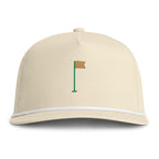 Flagstick Rope Cap in Ivory, front view