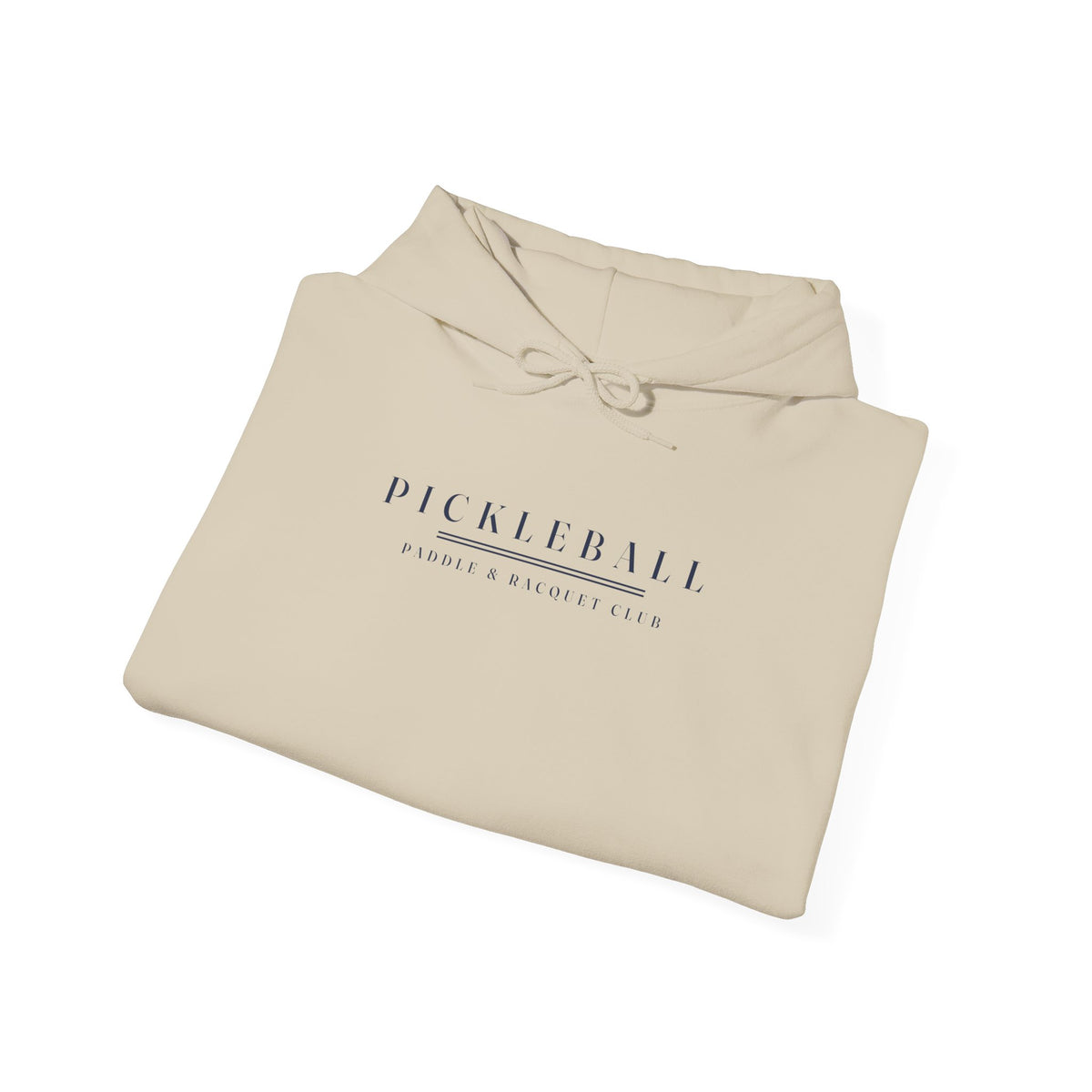 Pickleball Caps Hoodie in Sand, folded