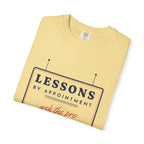 Lessons by Appointment Tee in Butter, folded