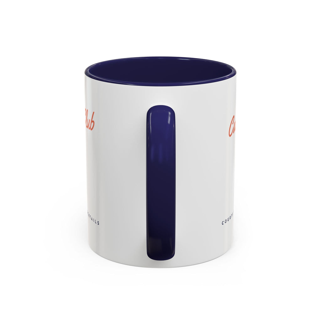 Cabana Club Mug in Navy, handle view