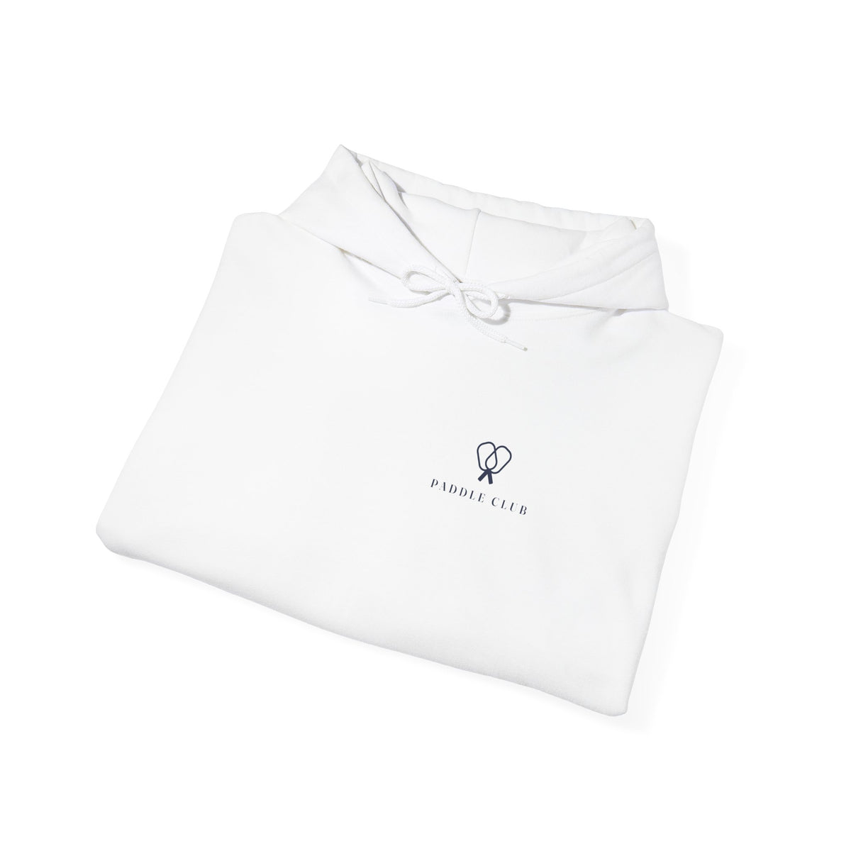 Paddle Mark Hoodie in White, folded