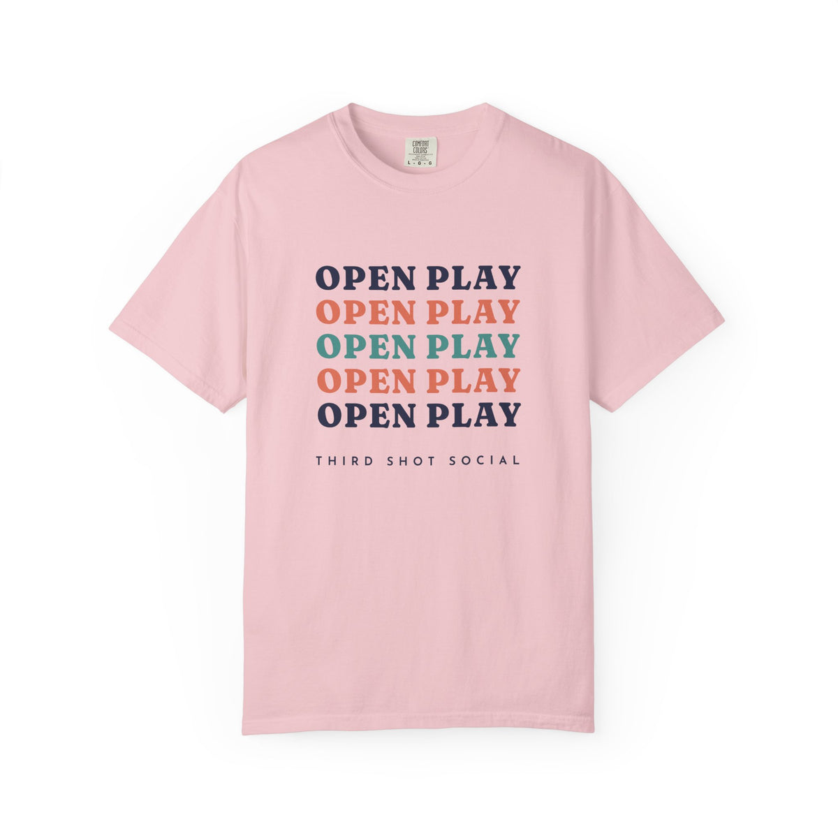 Open Play Repeat Tee in Blossom, front view