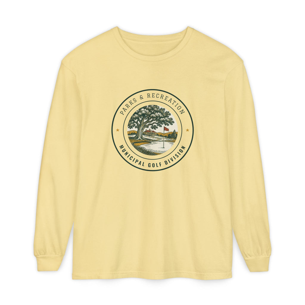 Parks & Recreation Long Sleeve Tee in Butter, front view