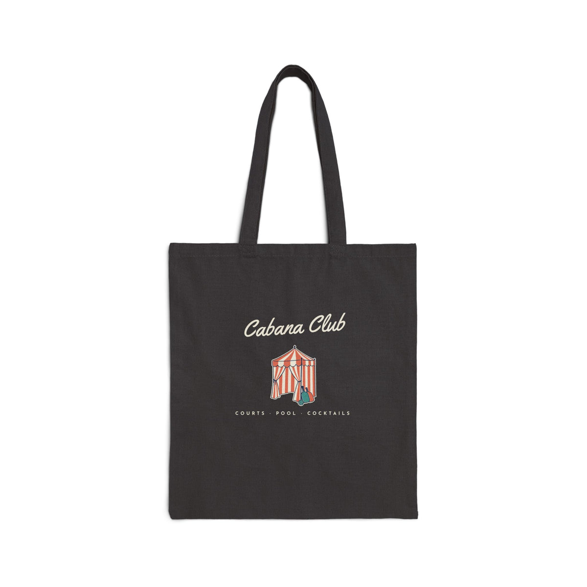 Cabana Club Tote in Black, front view