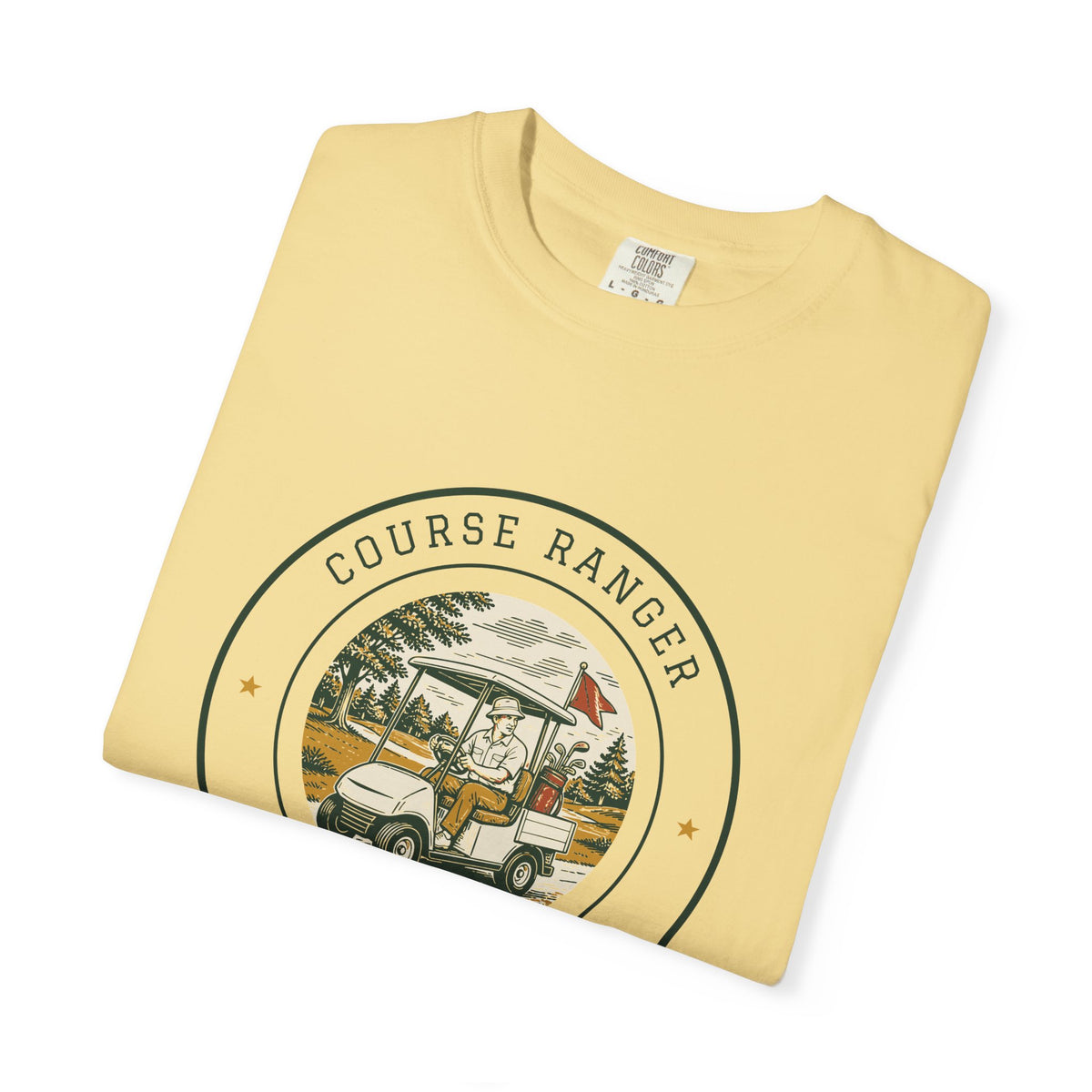 Course Ranger Tee in Butter, folded