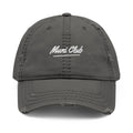 Muni Club Script Dad Hat in Charcoal Grey, front view
