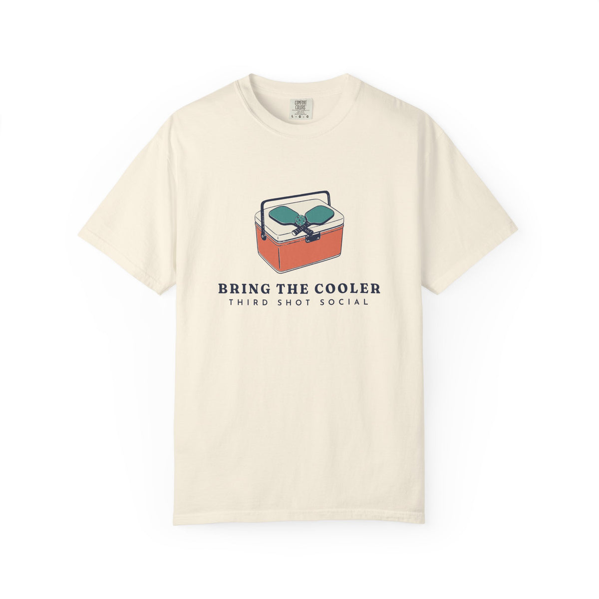Bring the Cooler Tee in Ivory, front view