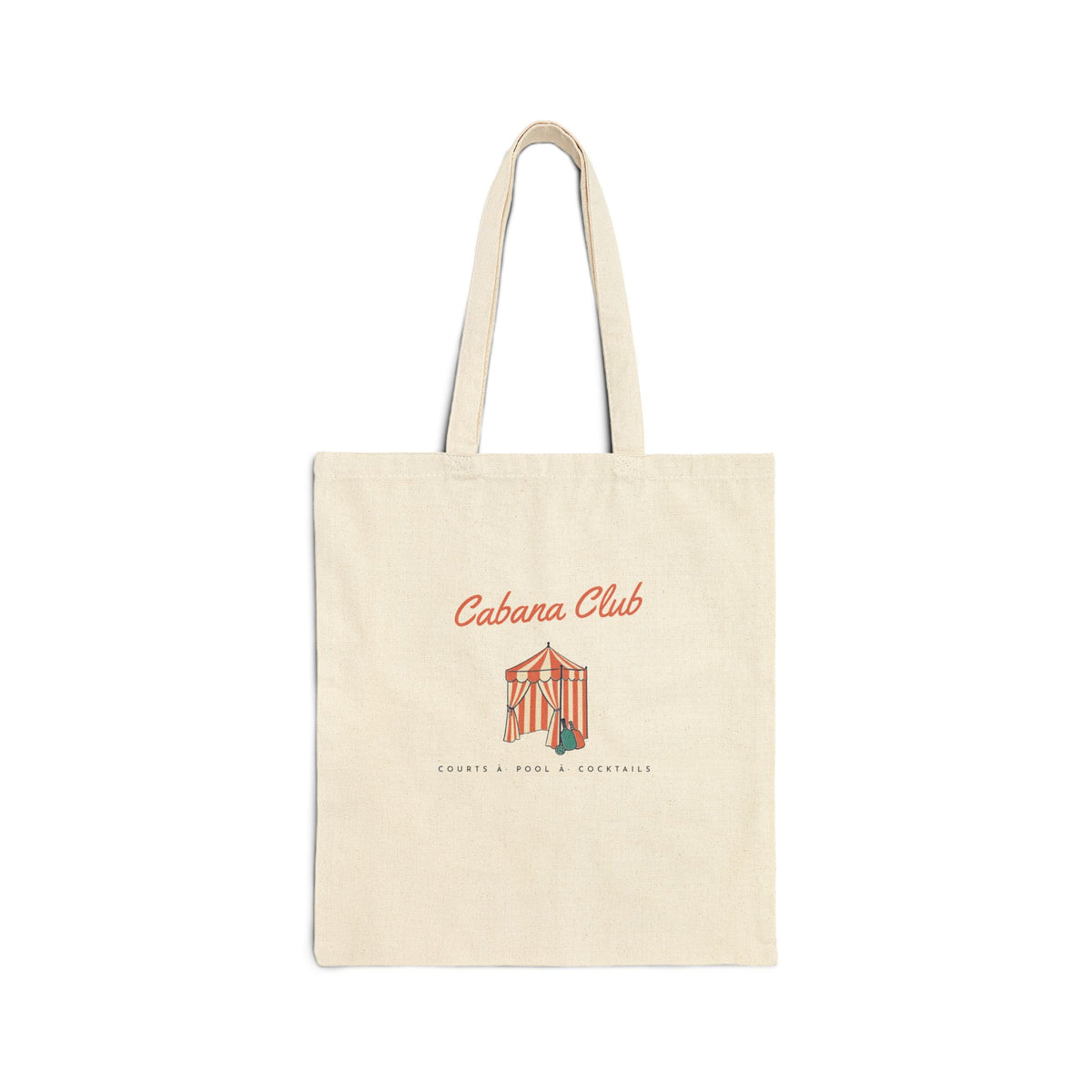 Cabana Club Tote in Natural, front view