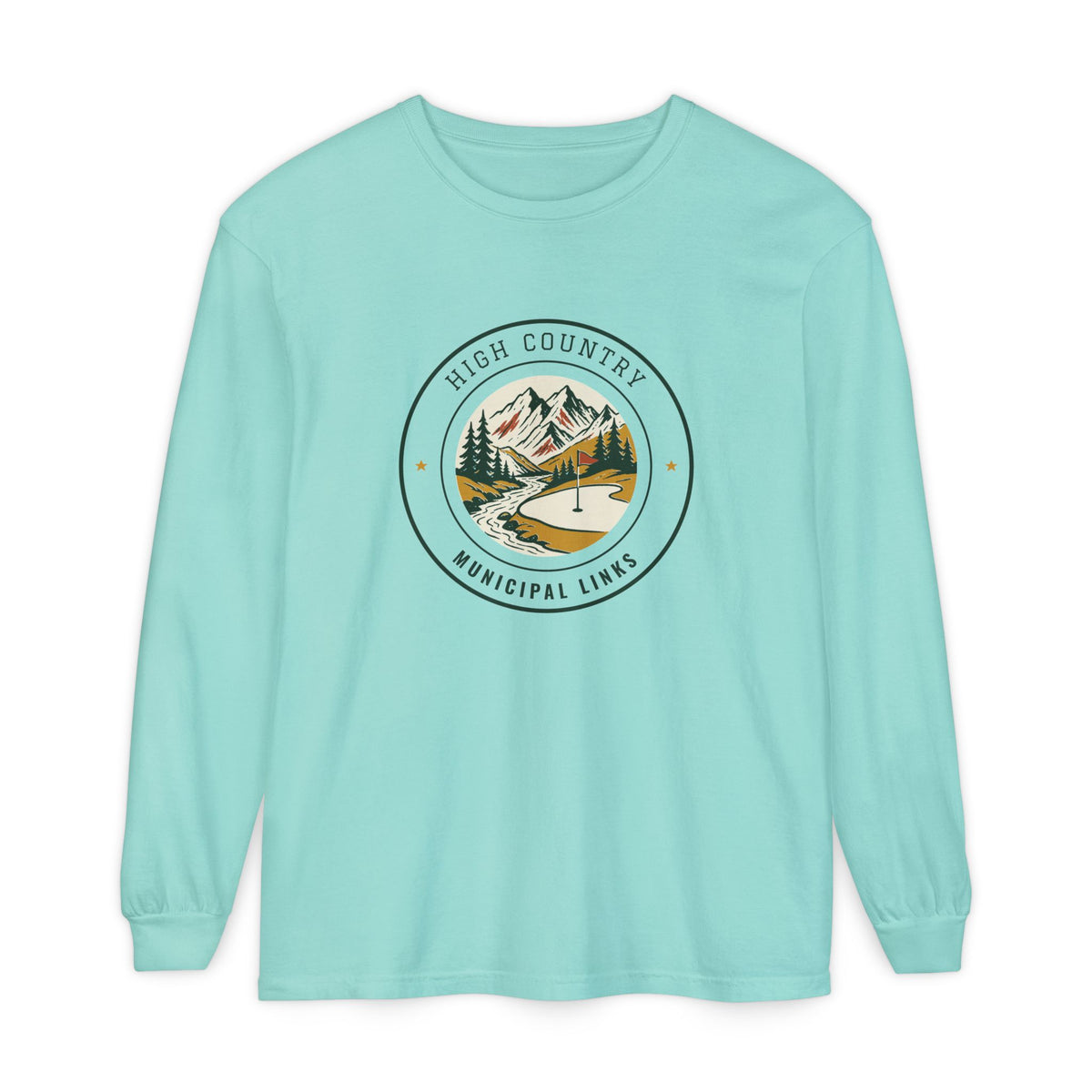 High Country Long Sleeve Tee in Chalky Mint, front view