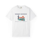 Desert Doubles Tee in White, front view