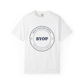 B.Y.O.P. Tee in White, front view