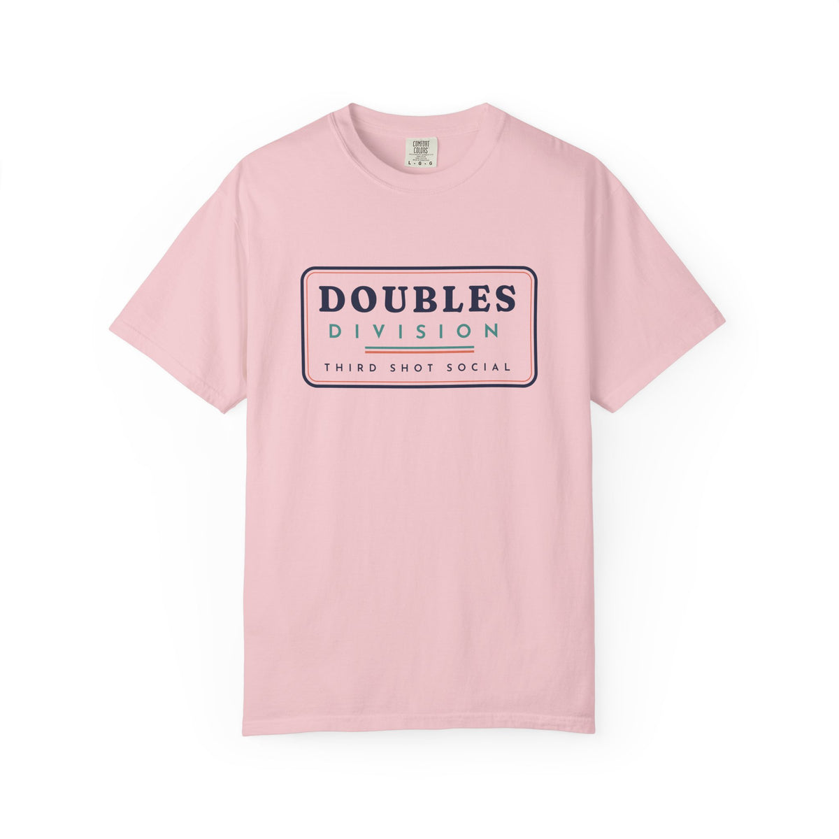 Doubles Division Tee in Blossom, front view