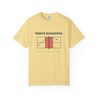 Serve Diagonal Tee in Butter, front view