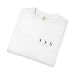 T S S Tee in White, folded