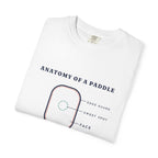 Anatomy of a Paddle Tee in White, folded