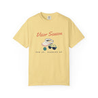 Visor Season Tee in Butter, front view