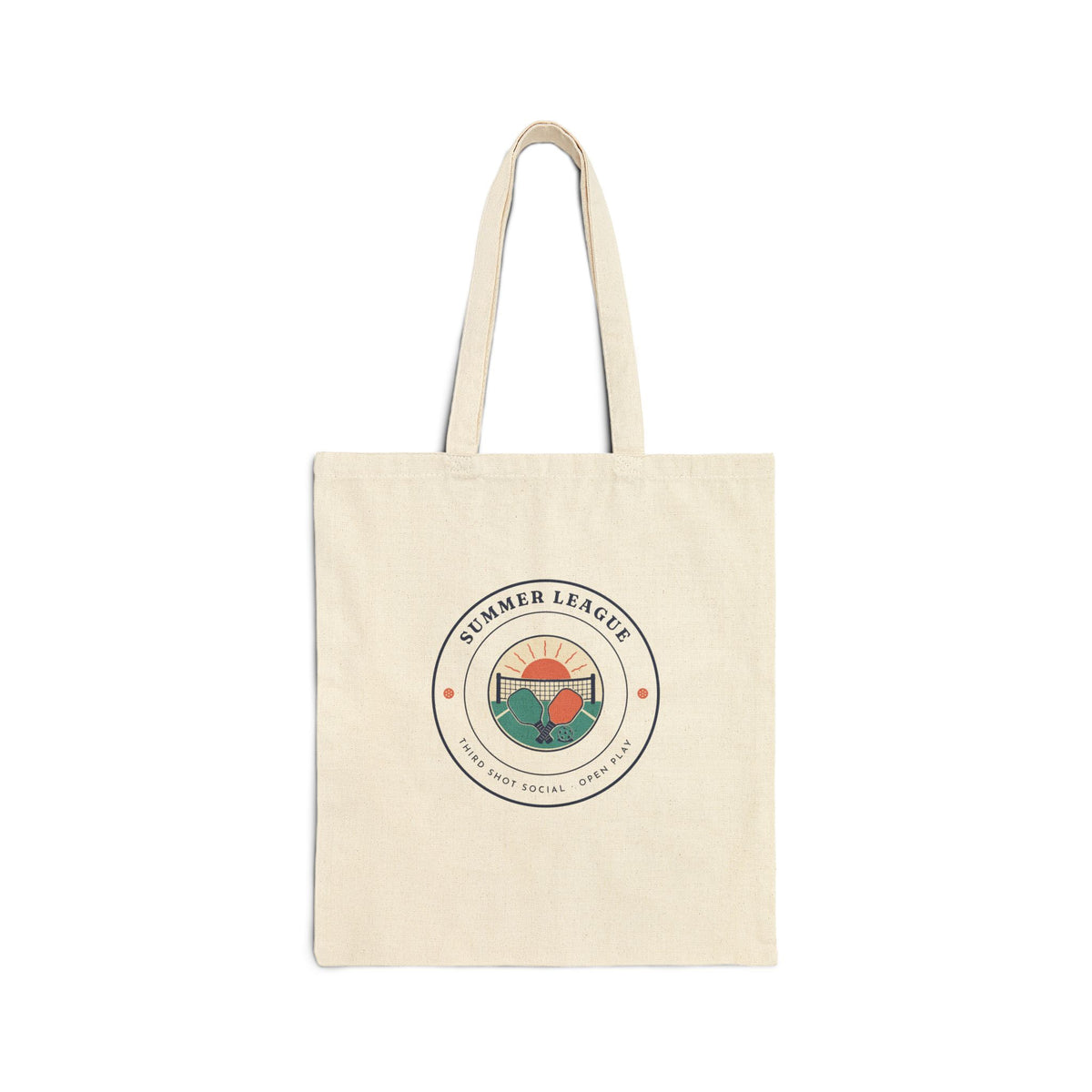 Summer League Tote in Natural, front view