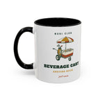 Beverage Cart Mug in Black, design, handle left