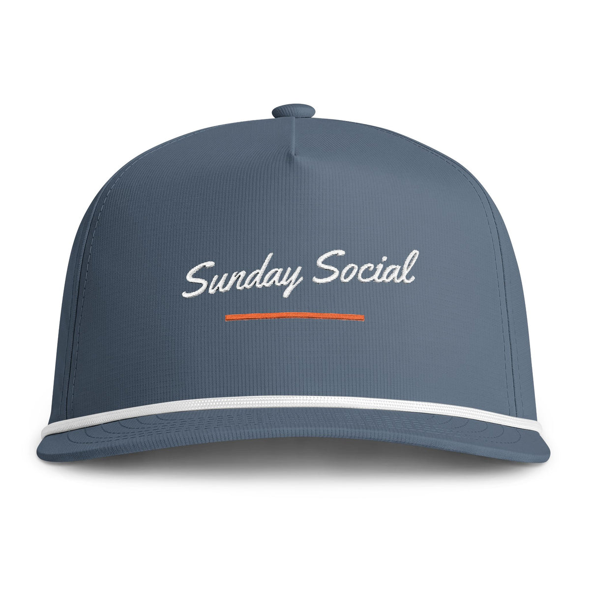 Sunday Social Rope Cap in Blue Jean, front view