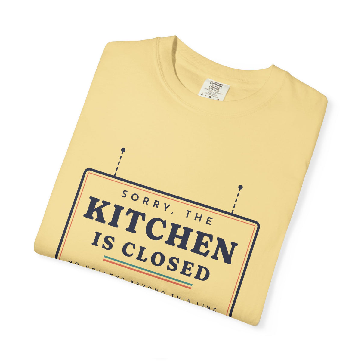 Kitchen Closed Tee in Butter, folded