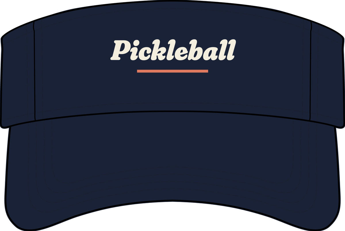 Pickleball Italic Visor in Navy, front view