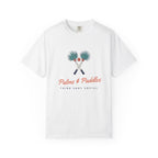 Palms & Paddles Tee in White, front view