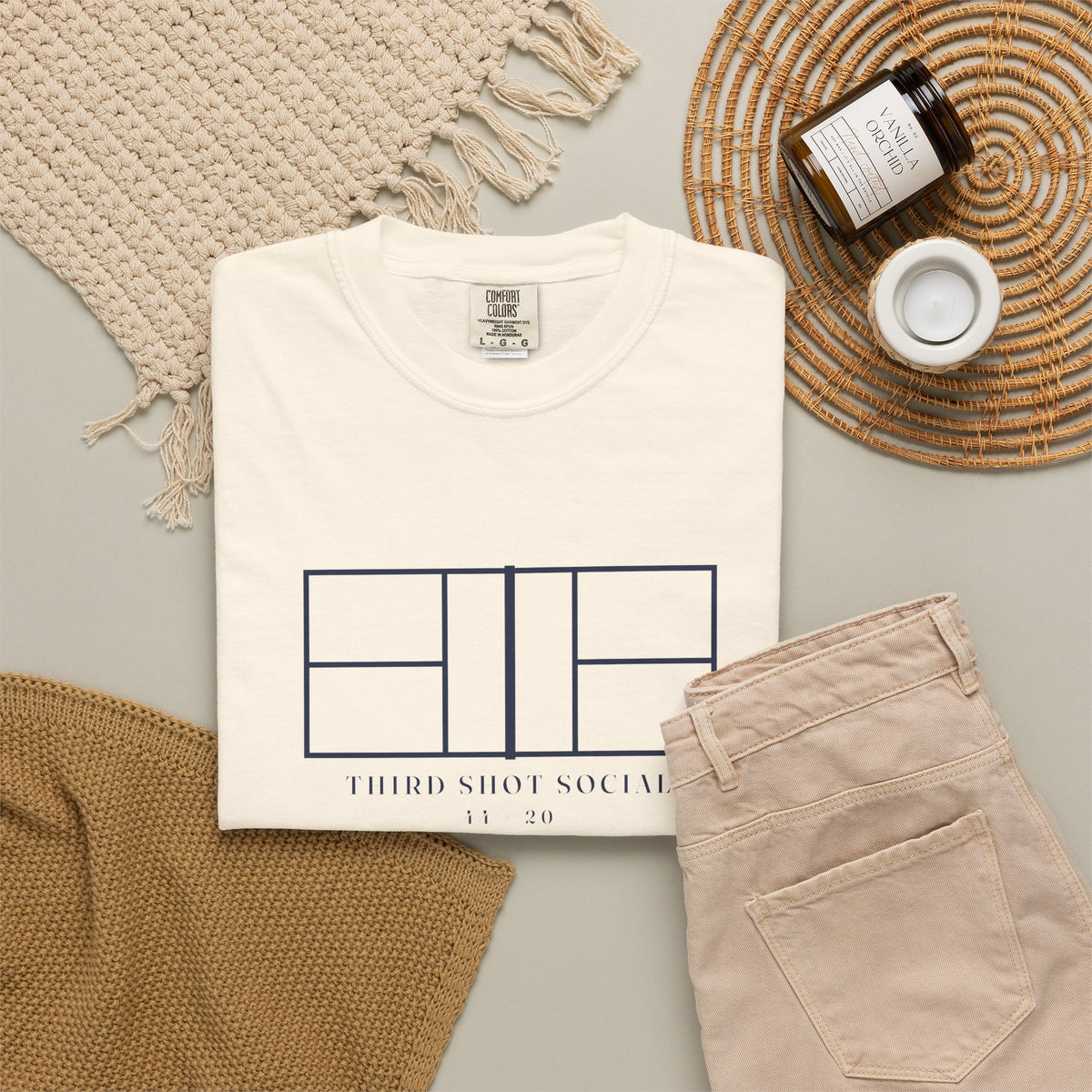 Court Line Drawing Tee