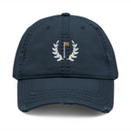 Laurel Flag Dad Hat in Dark Navy, front view