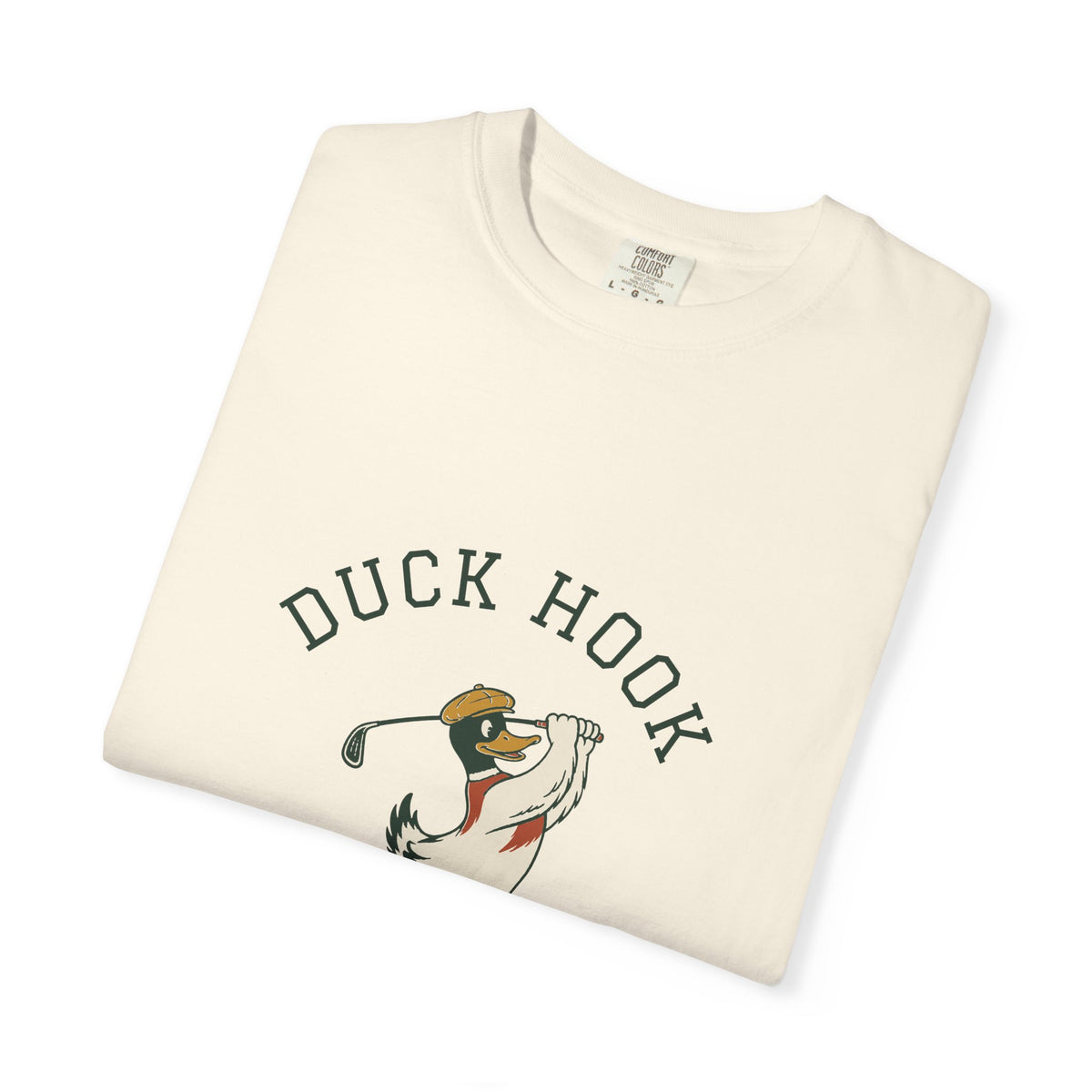 Duck Hook Tee in Ivory, folded