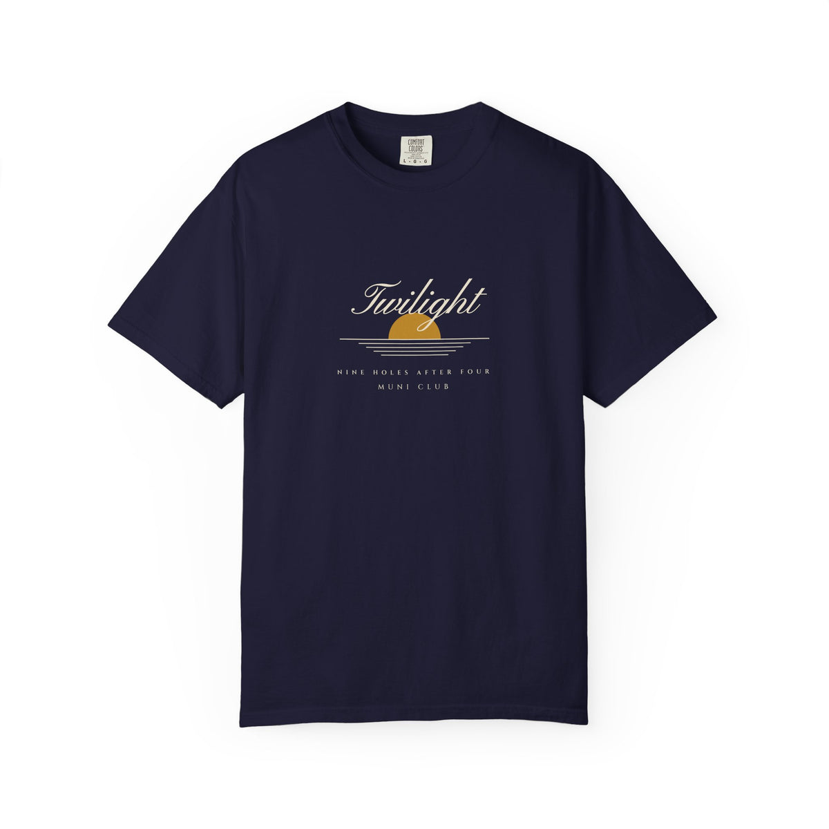 Twilight Tee in True Navy, front view
