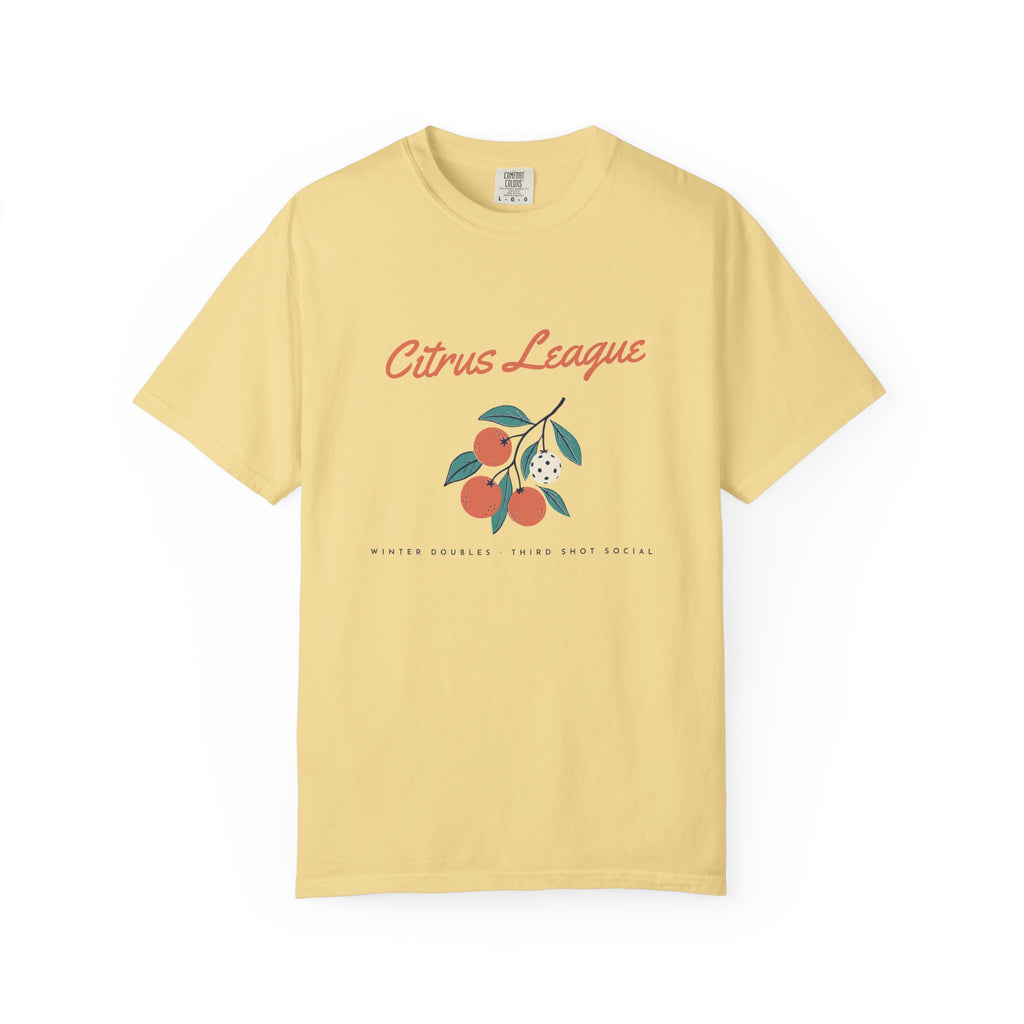 Citrus League Tee in Butter, front view