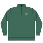 Muni Golf Seal Quarter-Zip in Alpine Green, front view