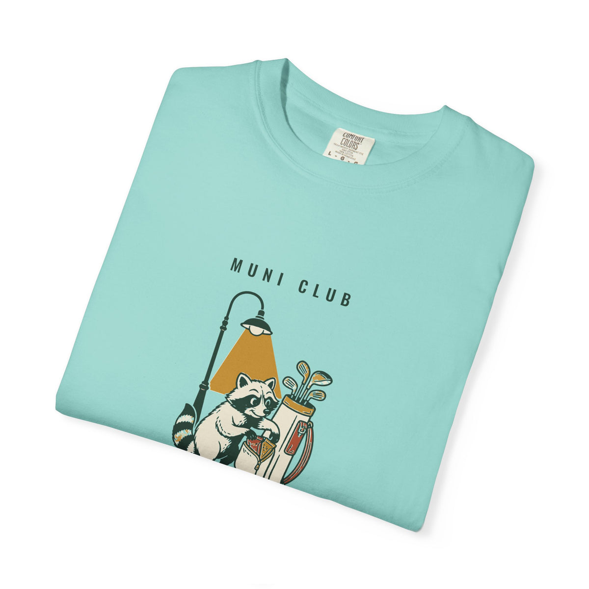 Night Shift Tee in Chalky Mint, folded