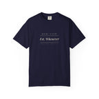 Est. Whenever Tee in True Navy, front view