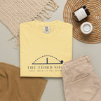 The Third Shot Tee in Butter, flat lay