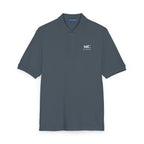 Est. Whenever Polo in Steel Grey, embroidery close-up