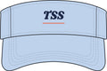 TSS Monogram Visor in Baby Blue, front view